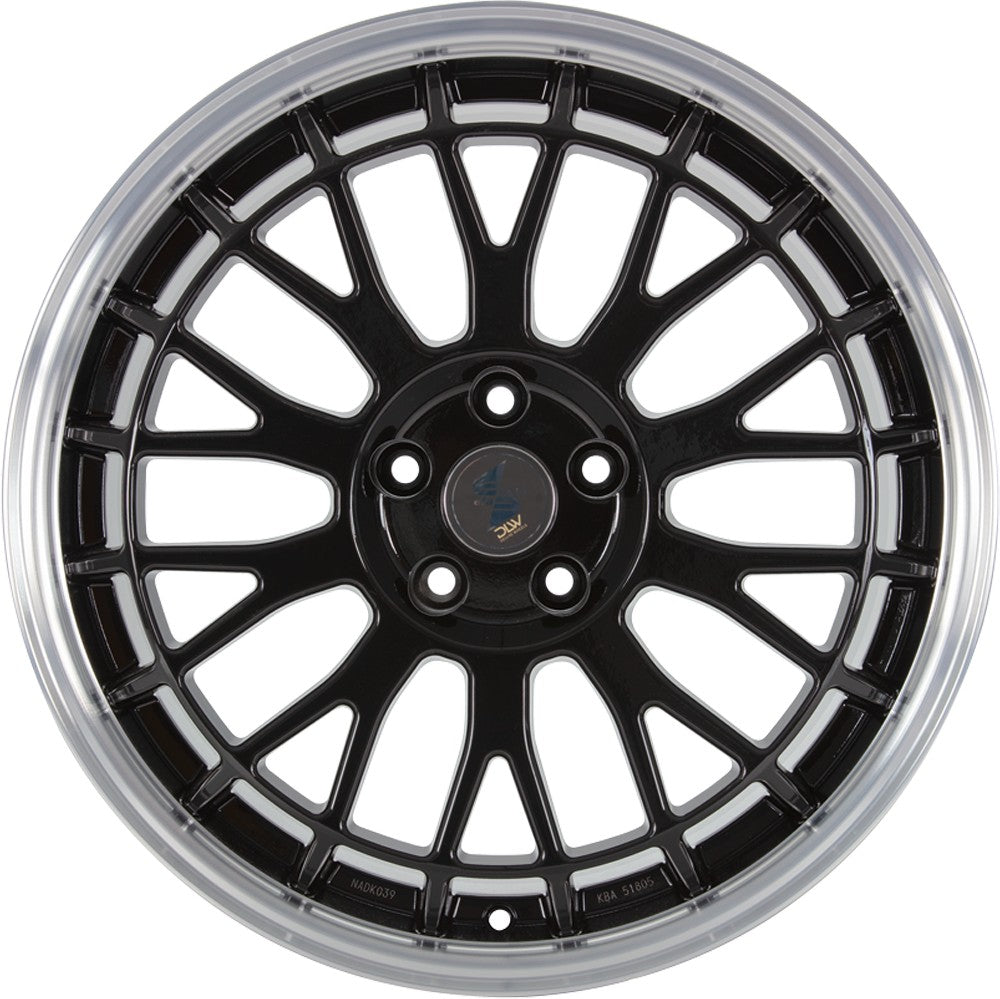 Etabeta Unit black shiny lip polished 8.5x19 ET25 - LK5/112 ML78.1