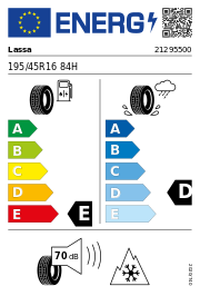 Lassa Snoways 3 3PMSF XL 195/45 R16 84H