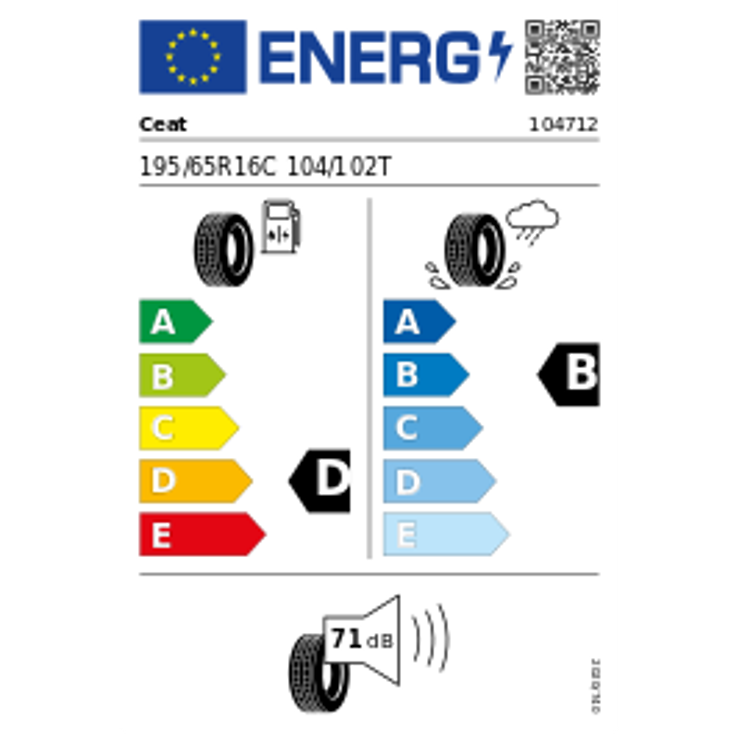 Ceat EnduraDrive 195/65R16C 104T – Bild 2