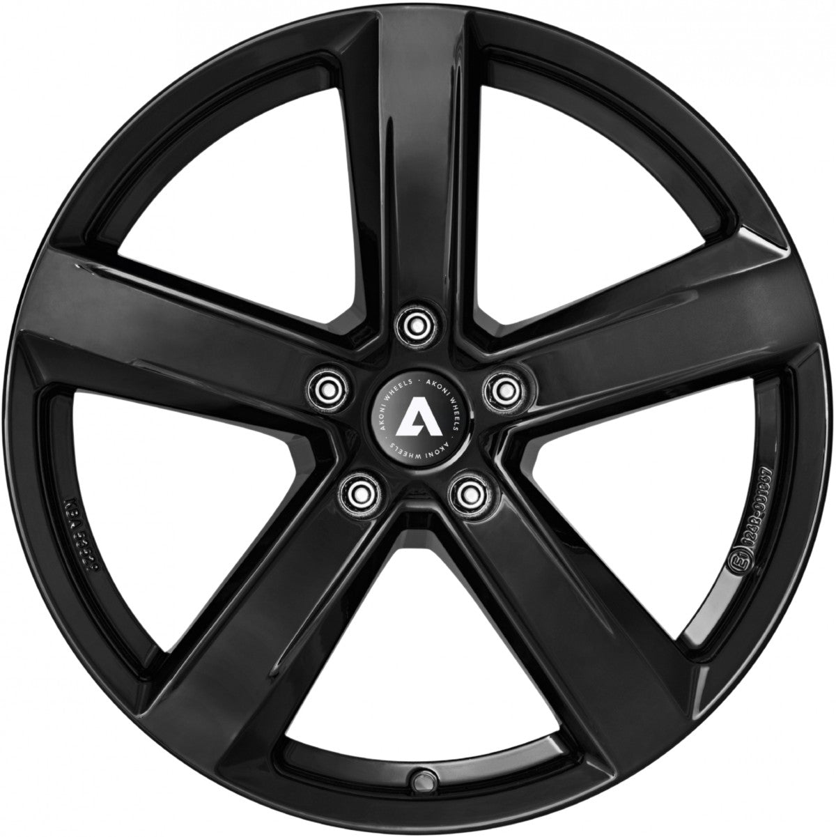 Akoni AK05 black Alufelge 6.5x17 Zoll ET46 LK 5x112 ML57.1 – Bild 2
