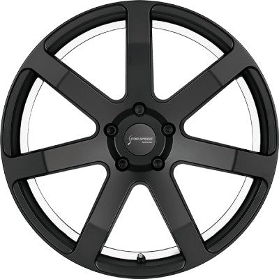 Corspeed Challenge mattblack PureSports / Undercut Color Trim weiss Alufelge 10x20 Zoll ET45 LK 5x114.3 ML73.1 – Bild 2