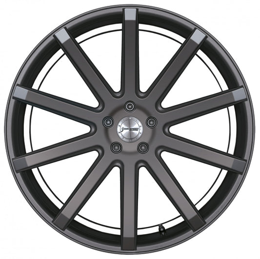 Corspeed Deville gunmetal / Undercut Color Trim weiss Alufelge 10.5x21 Zoll ET15 LK 5x112 ML73.1 – Bild 2