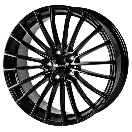 Brock / RC B24 Schwarz Glanz (SG) Alufelge 8x18 Zoll ET38 LK 5x105 ML56.6 – Bild 2