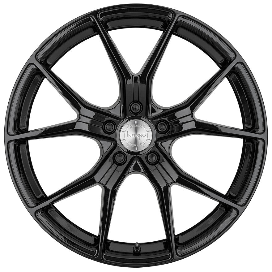 Barracuda Inferno glossy black Alufelge 8.5x19 Zoll ET40 LK 5x112 ML73.1 – Bild 2