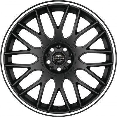 Barracuda Karizzma mattblack PureSports / Color Trim weiss Alufelge 9x20 Zoll ET37 LK 5x112 ML73.1 – Bild 2
