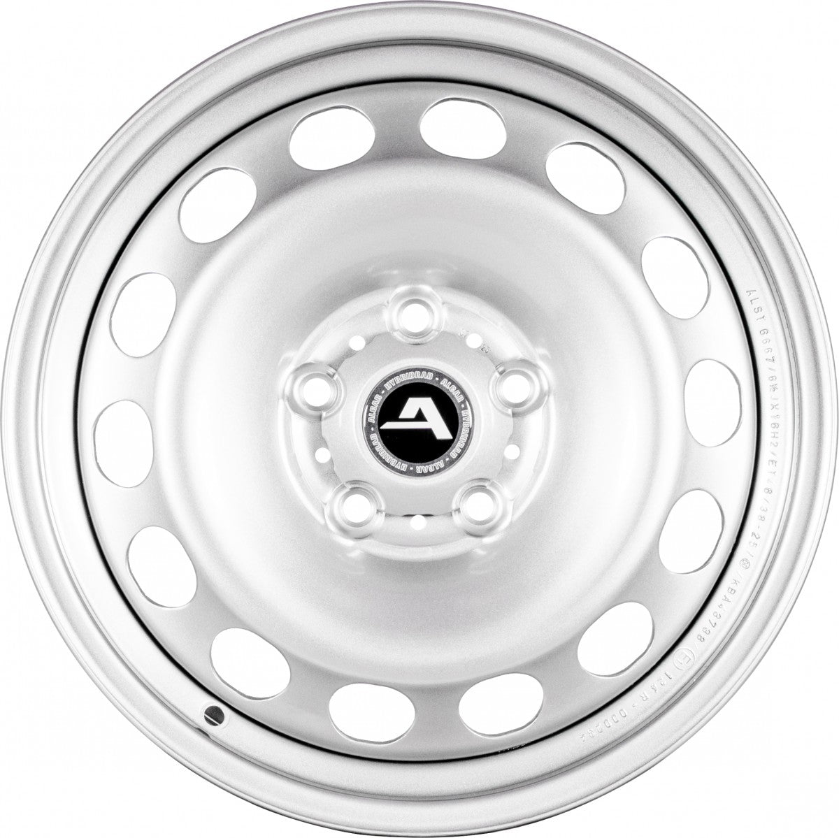 Alcar 6667 silber (inkl. Nabenkappe) Stahlfelge 6.5x16 Zoll ET46 LK 5x112 ML57.1 – Bild 2