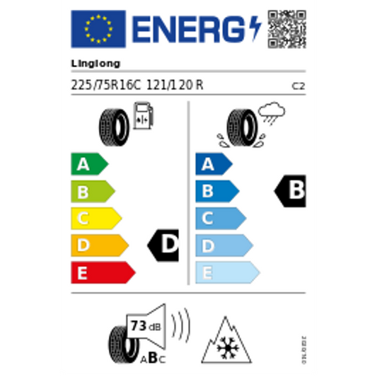 Linglong Greenmax Winter Van 3PMSF M+S DOT21 225/75R16C 121/120R DOT DOT21 – Bild 2