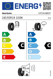 Austone Athena SP-303 DOT21 245/55 R19 103W DOT DOT21 – EU-Reifenlabel