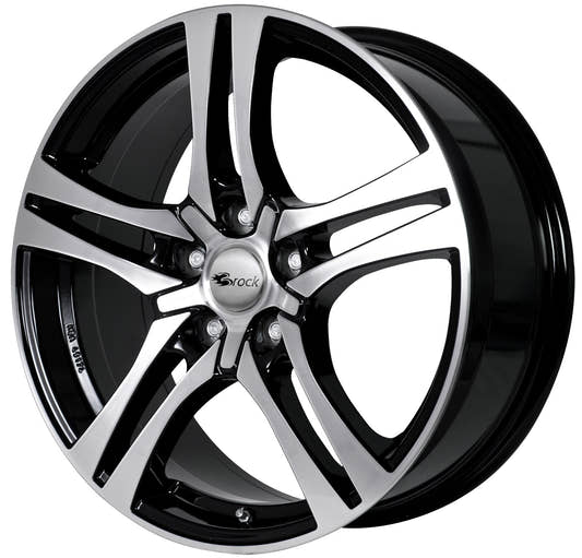 Brock / RC RC26 Schwarz Glanz Voll Poliert (SGVP) Alufelge 7.5x17 Zoll ET53 LK 5x120 ML65.1 – Bild 2