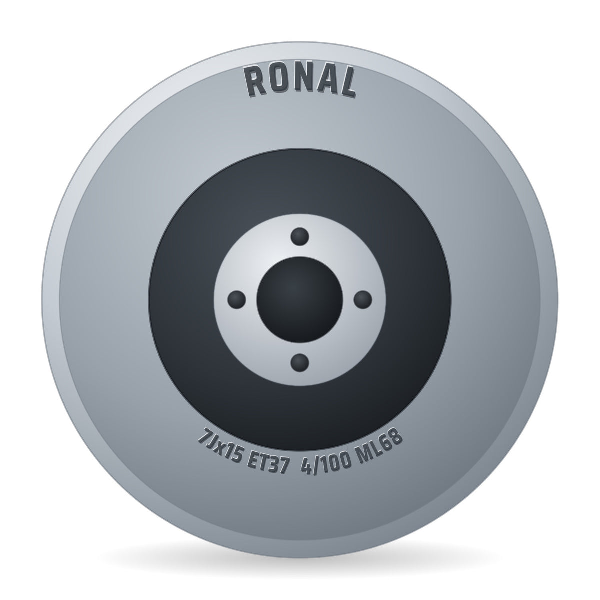 Ronal RR10 REV-R bronze matt Alufelge 7x15 Zoll ET37 LK 4x100 ML68