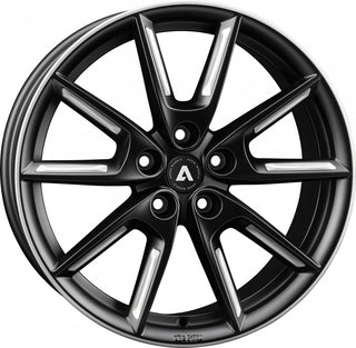Akoni AK09 black matt silver spoke rim Alufelge 8x18 Zoll ET40 LK 5x112 ML66.6