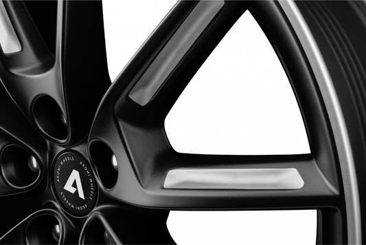 Akoni AK09 black matt silver spoke rim Alufelge 8x18 Zoll ET40 LK 5x112 ML66.6 – Bild 2