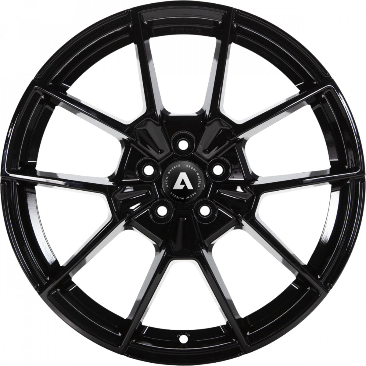 Akoni AK07 black Alufelge 7.5x17 Zoll ET30 LK 5x112 ML66.6 – Bild 2