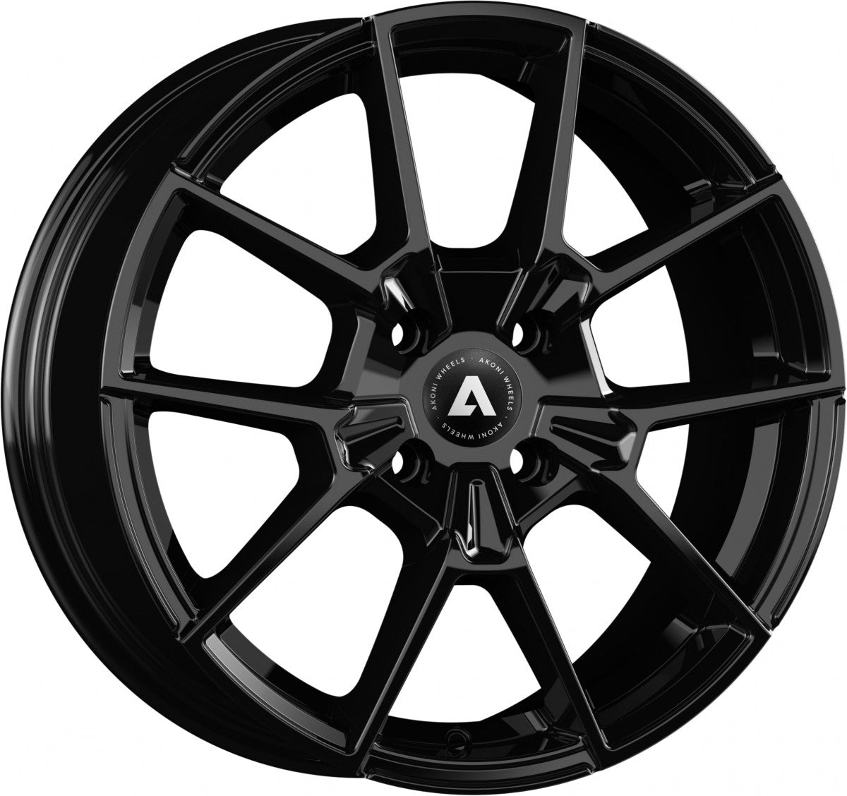Akoni AK07 black Alufelge 7.5x17 Zoll ET30 LK 5x112 ML66.6 – Bild 3
