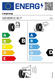 Linglong Eco Master E DEMO 165/65 R15 81T – EU-Reifenlabel