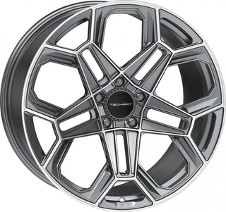 Proline Techart Daytona II grey polished Alufelge 12x22 Zoll ET70 LK 5x130 ML71.5