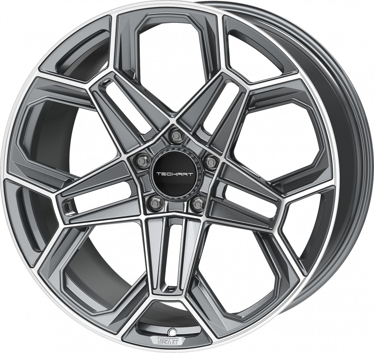 Proline Techart Daytona II grey polished Alufelge 12x22 Zoll ET70 LK 5x130 ML71.5 – Bild 7