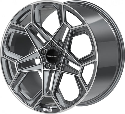 Proline Techart Daytona II grey polished Alufelge 12x22 Zoll ET70 LK 5x130 ML71.5 – Bild 8