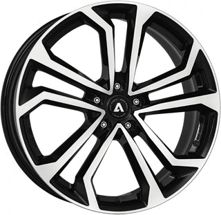Akoni AK04 black polished Alufelge 8x19 Zoll ET48 LK 5x114.3 ML71.6
