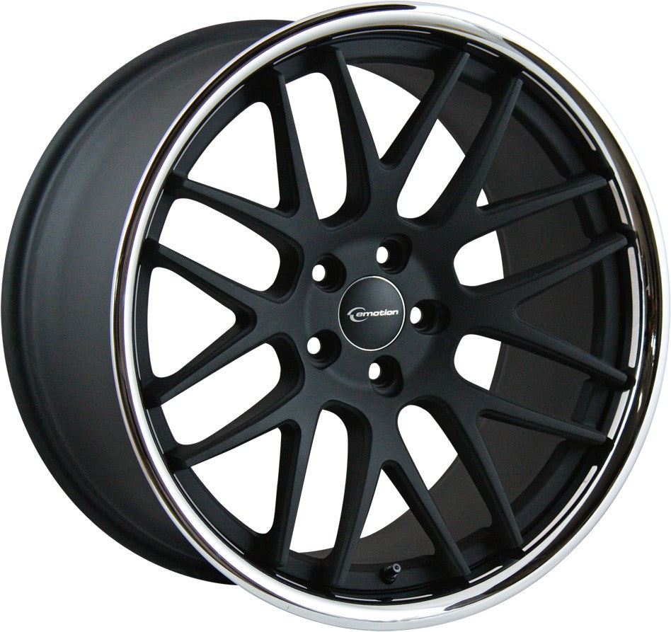 Emotion Wheels Concave black matt inox 9.5x19 ET35 - LK5/120 ML72.6