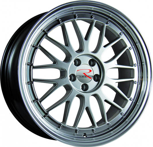 R-Style Wheels RS03 silver horn polished 8.5x19 ET30 - LK5/112 ML66.5