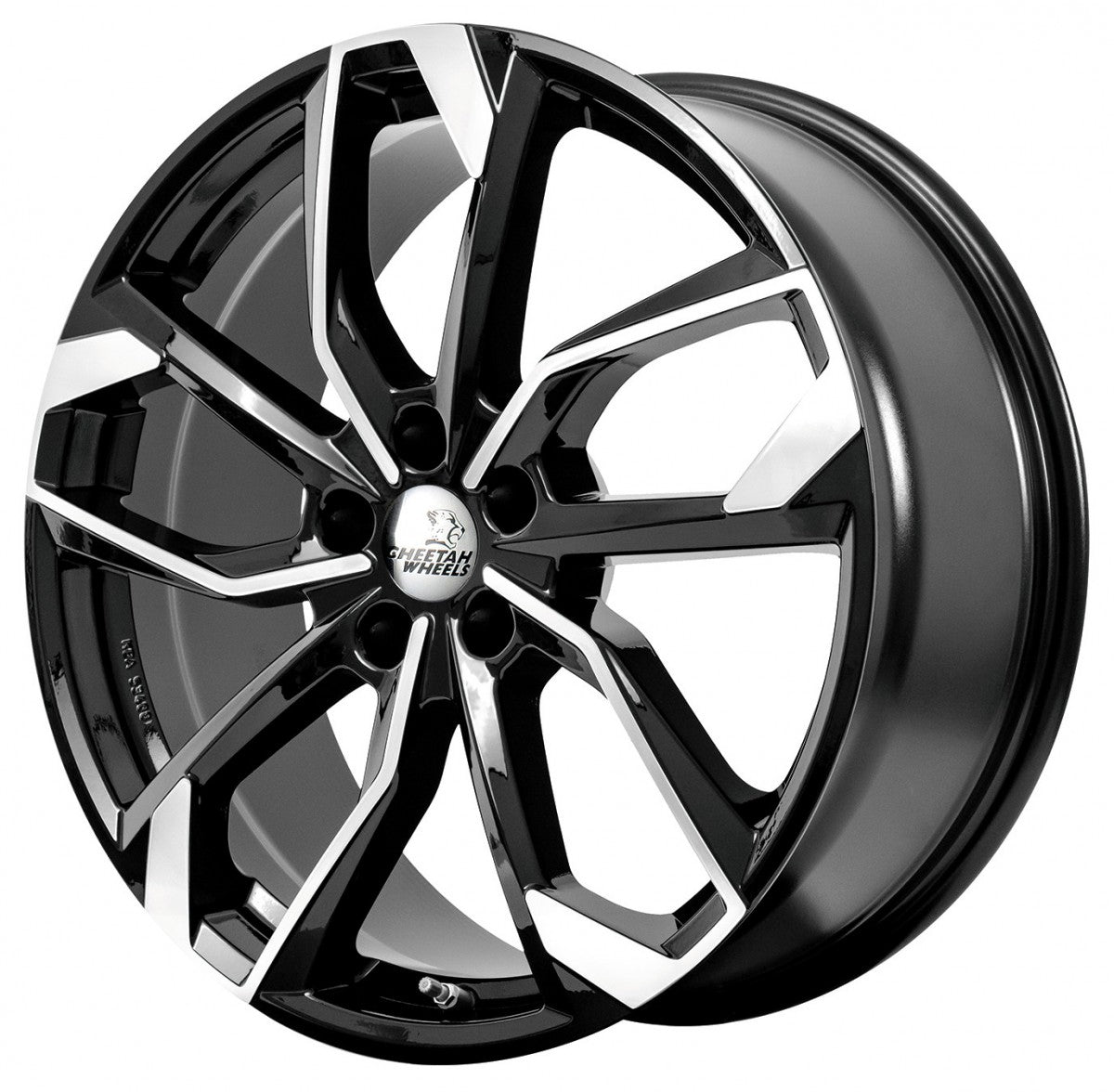Cheetah Wheels CV.05 black polished 8x18 ET55 - LK5/108 ML63.4