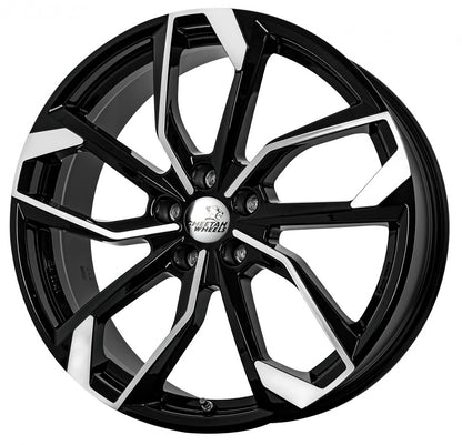 Cheetah Wheels CV.05 black polished 8x19 ET45 - LK5/112 ML57.1