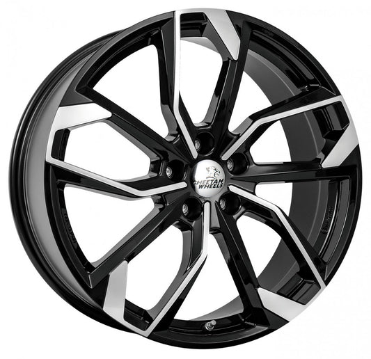 Cheetah Wheels CV.05 black polished 8x19 ET49 - LK5/112 ML66.6