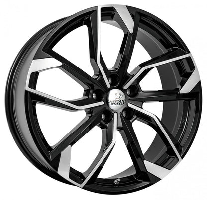 Cheetah Wheels CV.05 black polished 8x19 ET55 - LK5/114.3 ML67.1