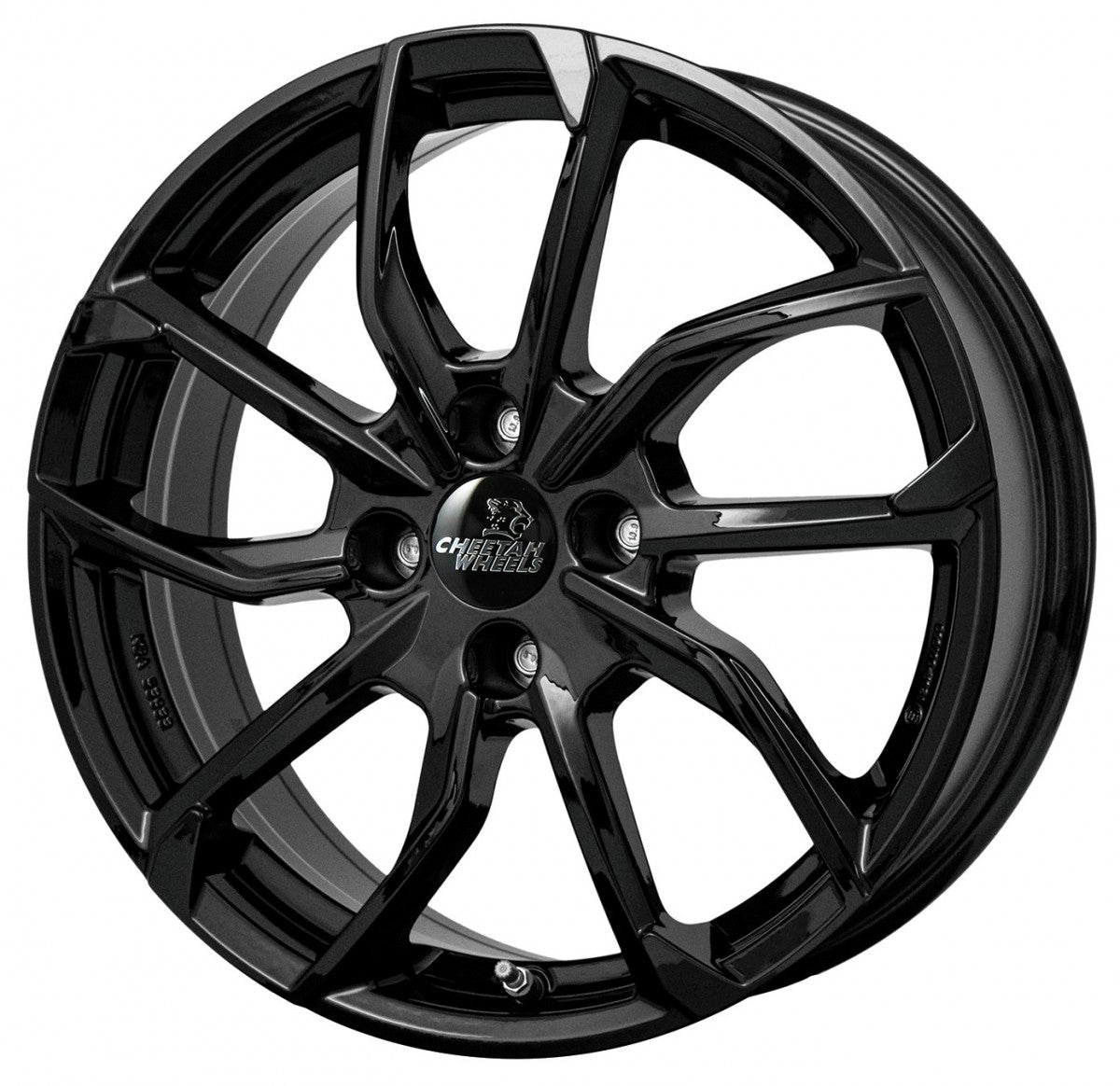 Cheetah Wheels CV.05 black shiny 8.5x20 ET38 - LK5/112 ML57.1