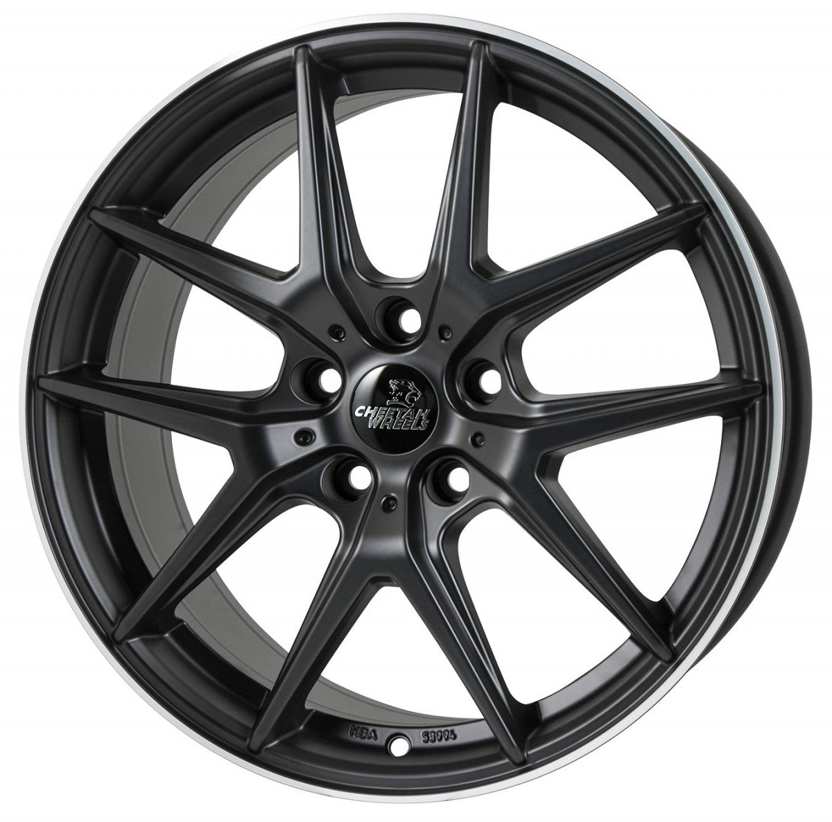 Cheetah Wheels CV.06 black matt polished Alufelge 7.5x17 Zoll ET45 LK 5x112 ML70.4