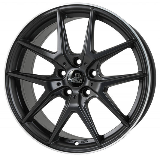 Cheetah Wheels CV.06 black matt polished Alufelge 7.5x17 Zoll ET45 LK 5x112 ML70.4