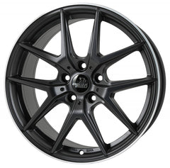 Cheetah Wheels CV.06 black matt polished Alufelge 7.5x17 Zoll ET52 LK 5x112 ML70.4