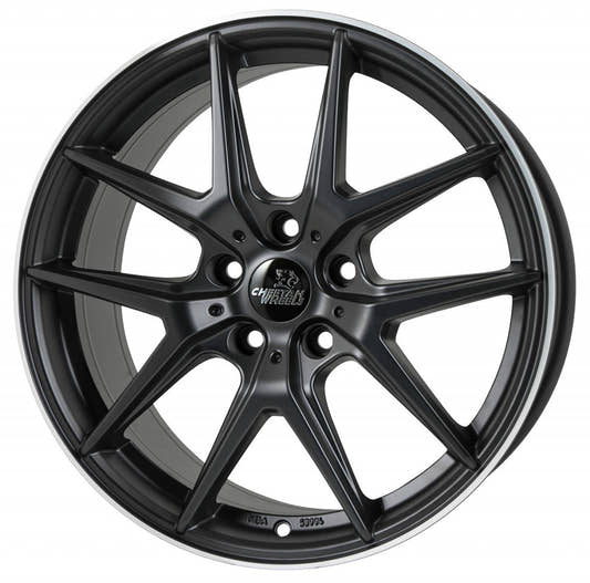 Cheetah Wheels CV.06 black matt polished 8.5x19 ET30 - LK5/112 ML70.4