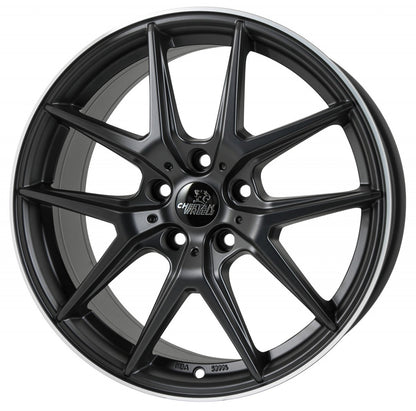 Cheetah Wheels CV.06 black matt polished 8.5x19 ET30 - LK5/112 ML70.4