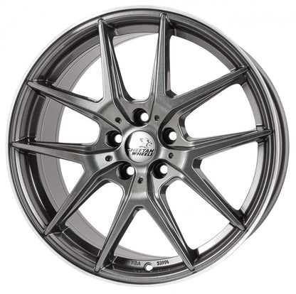 Cheetah Wheels CV.06 shiny grey polished 8.5x19 ET45 - LK5/112 ML70.4