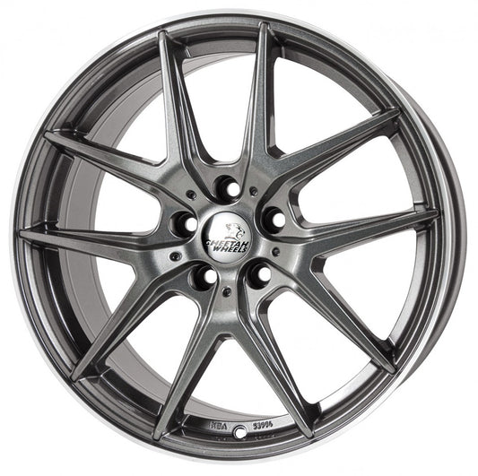 Cheetah Wheels CV.06 shiny grey polished 8.5x19 ET45 - LK5/112 ML70.4