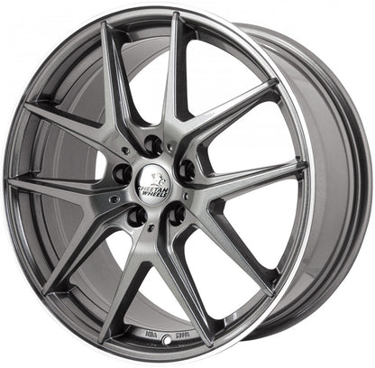 Cheetah Wheels CV.06 shiny grey polished 8.5x19 ET45 - LK5/112 ML70.4 – Bild 3