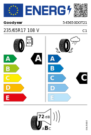Goodyear Eagle F1 Asymmetric SUV AT J LR XL DOT21 235/65 R17 108V DOT DOT21 – EU-Reifenlabel