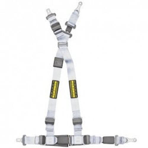 Schroth Quickfit asm silber mit SCHROTH RACING Logo rechts für Subaru WRX, STI GC, GD