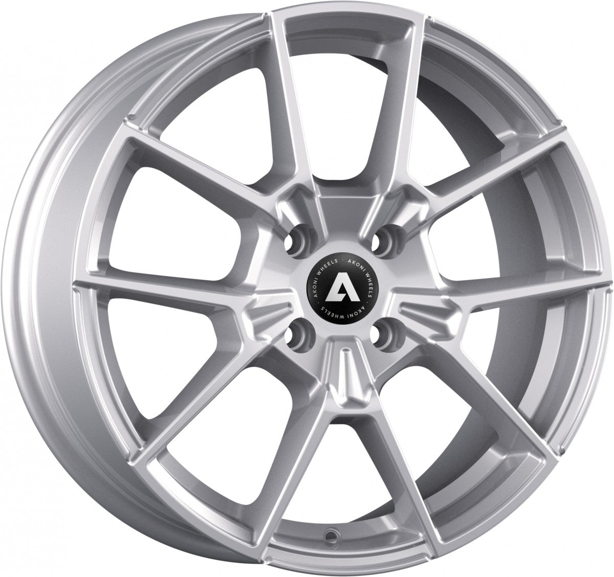 Akoni AK07 silver Alufelge 8x20 Zoll ET39 LK 5x112 ML66.5 – Bild 3