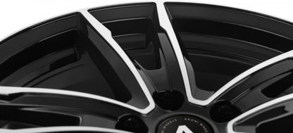 Akoni AK08 black polished Alufelge 7x16 Zoll ET41 LK 5x112 ML66.6 – Bild 5