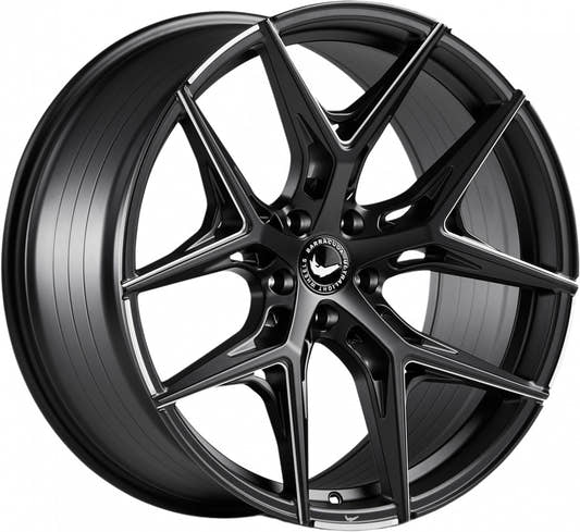 Barracuda Razzer mattblack PureSports gefräst Alufelge 10.5x22 Zoll ET35 LK 5x112 ML73.1