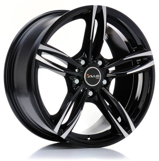 Avus Racing AC-MB3 black polished 8x18 ET43 - LK5/120 ML72.6