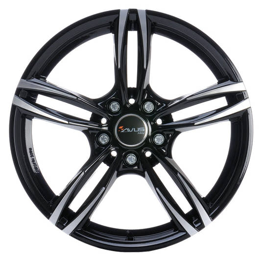 Avus Racing AC-MB3 black polished 8x18 ET43 - LK5/120 ML72.6