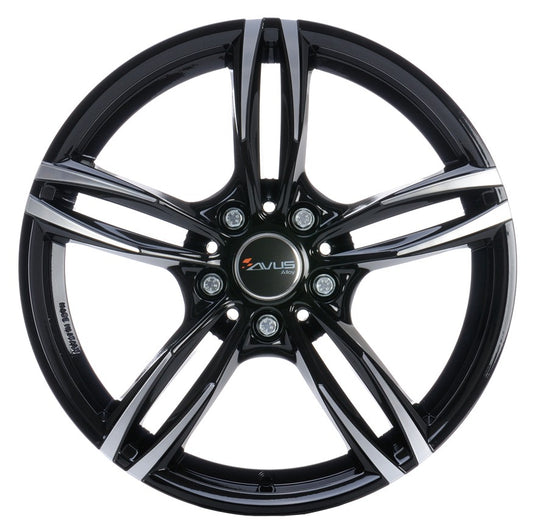 Avus Racing AC-MB3 black polished 9.5x19 ET47 - LK5/120 ML72.6