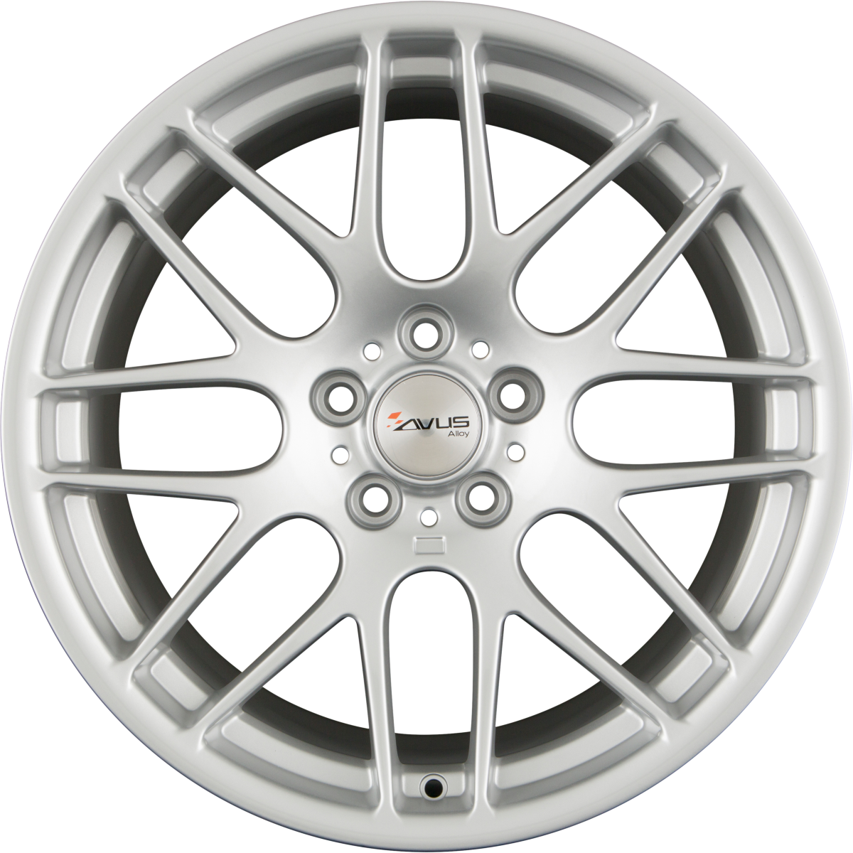 Avus Racing AC-MB4 hyper silver Alufelge 9.5x19 Zoll ET37 LK 5x120 ML72.6 – Bild 6