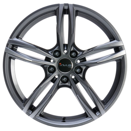 Avus Racing AC-MB3 anthracite polished 7.5x17 ET32 - LK5/120 ML72.6