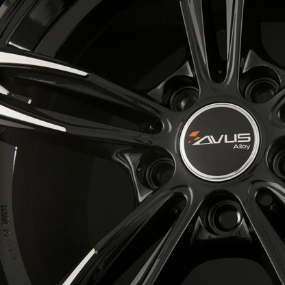 Avus Racing AC-MB3 black polished Alufelge 9.5x20 Zoll ET45 LK 5x120 ML72.6 – Bild 6