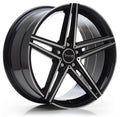 Avus Racing AC-515 black polished Alufelge 7.5x17 Zoll ET52.5 LK 5x112 ML66.6